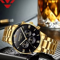 NIBOSI Fashion Men Watches Luxury Business Quartz Watch Men Sport Watch Metal Waterproof Wristwatches Relogio Masculino Saat-3371
