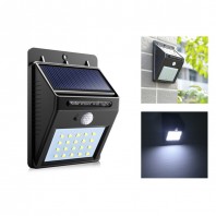 20 LED PIR Motion Sensor Wall Light Waterproof Outdoor Garden Security Lamp