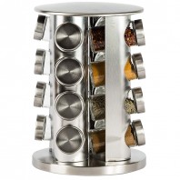  Rotating Spice Rack with 16 Spice Jars-2619