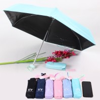 Mobile Phone Size Mini Pocket Umbrella Portable Five Folding