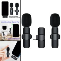 Wireless Lavalier Microphone For IPhone IPad, Plug-Play Mini Wireless Lapel Microphone