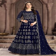 Aanaya Georgette Party Wear Embroidered Work Anarkali Salwar Suit