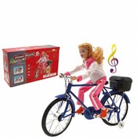 Electric-Music-Walking-Miniature-Bicycle-Lady-4005