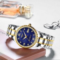 NIBOSI Watch Relogio Feminino Women Watches Quartz Mens Watches Top Brand Luxury Lover Watches Gold Quartz Wristwatch-3200