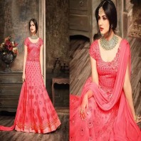 Unstitched Indian Georgette Gown For Women-1907