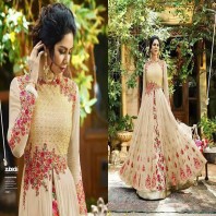 Free Size Heavy Embroidery Work & Full Dimoand Avelabel Long Gown Type Dress-dr95