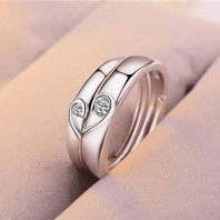 Korean Style Adjustable Size Couple Ring-jw5009