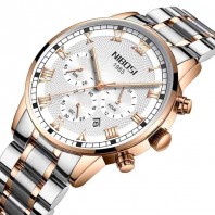 Luxury Watch for Men Waterproof Business Analog Quartz Wristwatch Stainless Steel Chronograph Mens Watches-3199