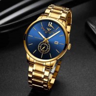 NIBOSI Masculino Relojes Watch - Gold-3203