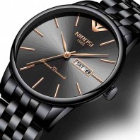 Nibosi luxury brand waterproof business casual watch simple stainless steel classic watch-3181