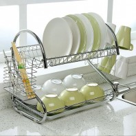 2 Tiers Kitchen Cup Drying Rack- Dish