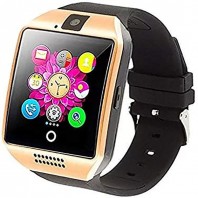 Smart Watch with Camera Ezone Q18 Bluetooth with Sim Card Slot Fitness Gold-3305