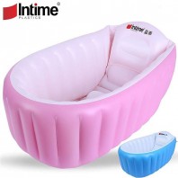 Intime Baby Inflatable Bath Tub (Pink-)-4067